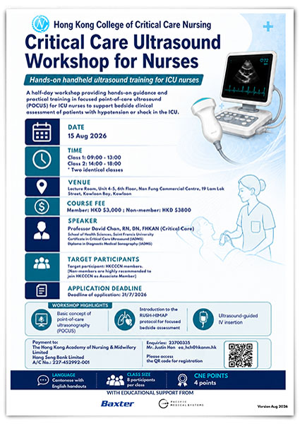 Critical Care Ultrasound Workshop for Nurses